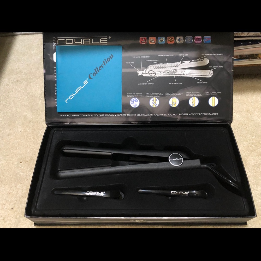 Royale Pro straightener Iron Classic Black